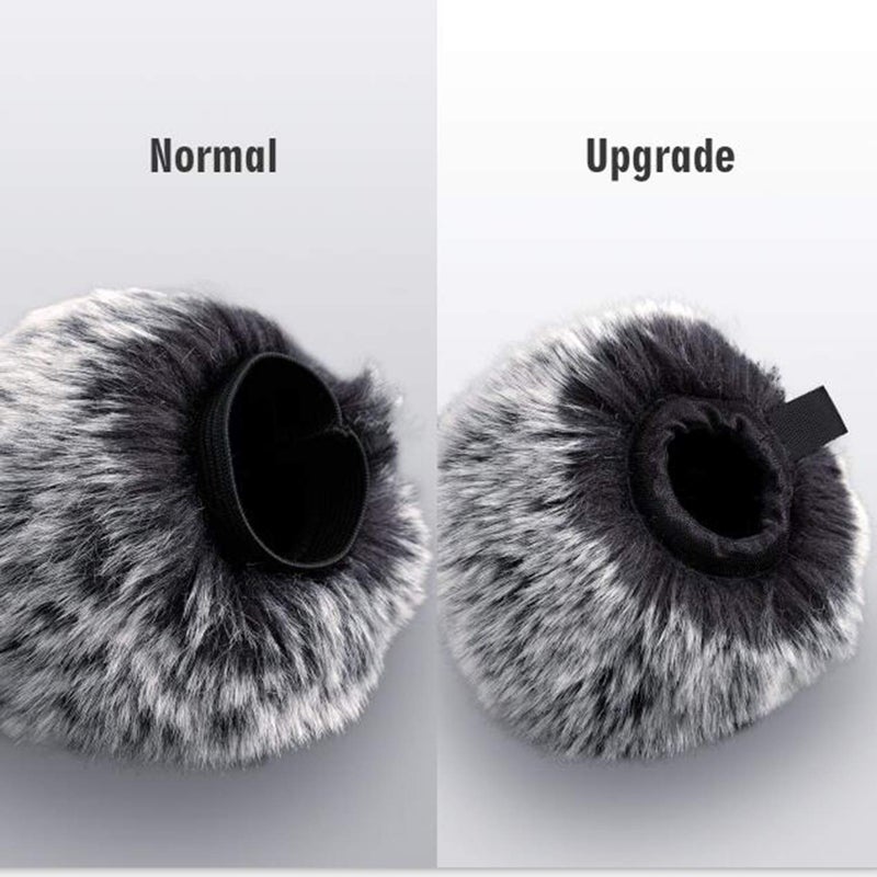 ChromLives Mic Windscreen Cover Pop Filter Compatible with Blue Yeti Nano, Furry Windscreen Cover + Mic Foam Wind Cover Compatible with Yeti Nano (Furry & Foam Combo 2Pack) - Image 5